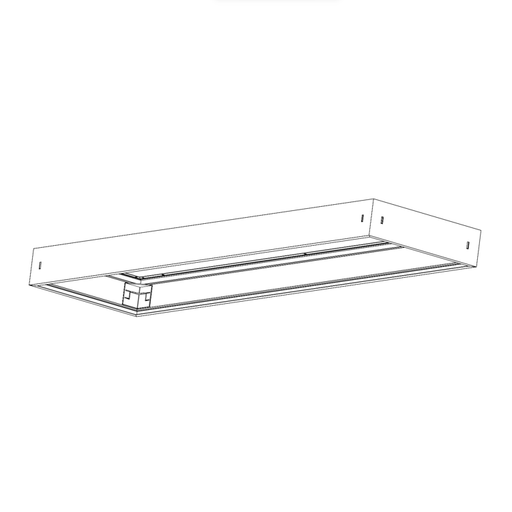 Halco - SMK-CBT-14 - Surface Mount Kit for 1X4 Center Basket Troffer Aluminum product image