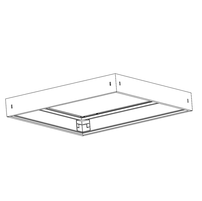 Halco - SMK-CBT-22 - Surface Mount Kit for 2X2 Center Basket Troffer Aluminum product image