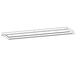 Halco - FMK-CBT-14 - Flange / Drywall Recessed Mount Kit for 1X4 Center Basket Troffer Aluminum product image