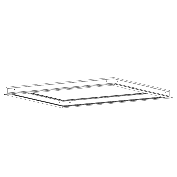Halco - FMK-CBT-22 - Flange / Drywall Recessed Mount Kit for 2X2 Center Basket Troffer Aluminum product image