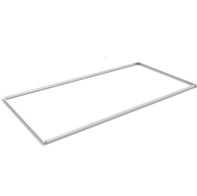 Halco - FMK-CBT-24 - Flange / Drywall Recessed Mount Kit for 2X4 Center Basket Troffer Aluminum product image