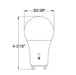 Halco - 9A19-LED-9CS-GU24-D-T20 - LED A19 GU24 Select 2700K-5000K 9W 800L (60W Eq) Dimm T20 product image