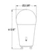 Halco - 15A19-LED-9CS-GU24-D-T20 - LED A19 GU24 Select 2700K-5000K 15W 1600L (100W Eq) Dimm T20 product image