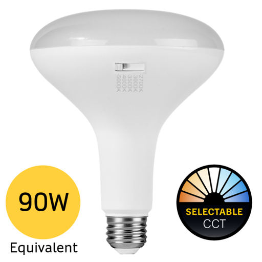 LED BR (Bulged Reflector) Floods Halco - 13BR40-FL-LED-9CS-D-T20 - LED BR40 (110D) Select 2700K-5000K 13W 1100L (90W Eq) Dimm T20 Halco Lighting Technologies