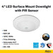 Halco - SMD-4-CS-120V-PIR - Surface Downlight 4in 10W 820L CCT Select 120V Triac Dim PIR product image