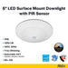Halco - SMD-6-CS-120V-PIR - Surface Downlight 6in 15W 1250L CCT Sel. 120V Triac Dim PIR product image