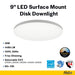 Halco - DSK-9-CS-120V - Surface Disk 9in 18W 1480L CCT Select 120V Triac Dim product image