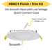 Halco - SDL-KIT-6IN-CS-ST-HEAD - 6in Slim Downlight Smooth Trim Kit - 5CCT Head Only product image