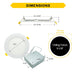 Halco - FSDLS5FR12/CCT/LED - LED Slim Downlight 5in 10W 2700K-5000K CCT Select Dimm JA-8 product image