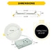 Halco - CSDL-4-LS-CS-ST-DDV - Commercial Slim Downlight 4in 13W Lumen-Color Select 660-1075lm Smooth Dimm product image