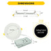 Halco - CSDL-6-LS-CS-ST-DDV - Commercial Slim Downlight 6in 15W Lumen-Color Select 820-1230lm Smooth Dimm product image
