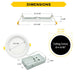 Halco - CSDL-4-LS-CS-BT-DDV - Commercial Slim Downlight 4in 13W Lumen-Color Select 660-1075lm Baffle Dimm product image