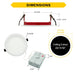 Halco - FRSDL-3-CS-BT-120V - Fire Rated 3in Slim Downlight Color Select 6.5W 550L Baffle Dimm product image