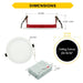 Halco - FRSDL-4-CS-ST-120V - Fire Rated 4in Slim Downlight Color Select 11W 900L Smooth Dimm product image