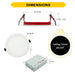 Halco - FRSDL-6-CS-ST-120V - Fire Rated 6in Slim Downlight Color Select 15W 1250L Smooth Dimm product image