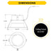 Halco - CDL-4-LS-CS-WH-DDV - Comm Retrofit Downlight 4" Lum & CCT Select Triac/0-10V WH product image