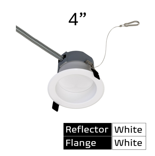 Halco - CDL-4-LS-CS-WH-DDV - Comm Retrofit Downlight 4" Lum & CCT Select Triac/0-10V WH product image
