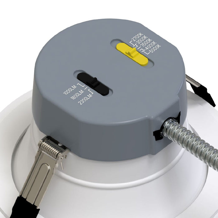 Halco - CDL-6-LS-CS-WH-DDV - Comm Retrofit Downlight 6" Lum & CCT Select Triac/0-10V WH product image