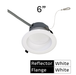 Halco - CDL-6-LS-CS-WH-DDV - Comm Retrofit Downlight 6" Lum & CCT Select Triac/0-10V WH product image