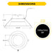 Halco - CDL-8-LS-CS-WH-DDV - Comm Retrofit Downlight 8" Lum & CCT Select Triac/0-10V WH product image
