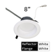 Halco - CDL-8-LS-CS-WH-DDV - Comm Retrofit Downlight 8" Lum & CCT Select Triac/0-10V WH product image