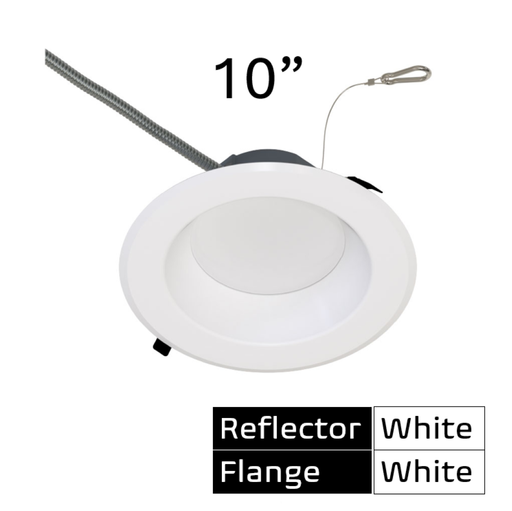 Halco - CDL-10-LS-CS-WH-DDV - Comm Retrofit Downlight 10" Lum & CCT Select Triac/0-10V WH product image