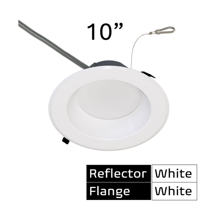 Halco - CDL-10-LS-CS-WH-DDV - Comm Retrofit Downlight 10" Lum & CCT Select Triac/0-10V WH product image