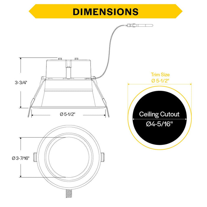 Halco - CDL-4-LS-CS-HZWH-DDV - Comm Retrofit Downlight 4" Lum & CCT Select Triac/0-10V Haze product image