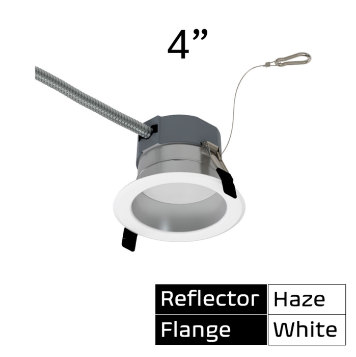 Halco - CDL-4-LS-CS-HZWH-DDV - Comm Retrofit Downlight 4" Lum & CCT Select Triac/0-10V Haze product image