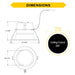 Halco - CDL-6-LS-CS-HZWH-DDV - Comm Retrofit Downlight 6" Lum & CCT Select Triac/0-10V Haze product image