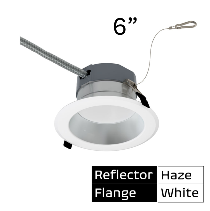 Halco - CDL-6-LS-CS-HZWH-DDV - Comm Retrofit Downlight 6" Lum & CCT Select Triac/0-10V Haze product image
