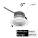 Halco - CDL-6-LS-CS-HZWH-DDV - Comm Retrofit Downlight 6" Lum & CCT Select Triac/0-10V Haze product image