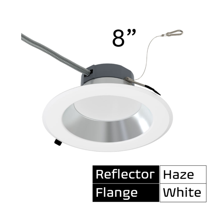 Halco - CDL-8-LS-CS-HZWH-DDV - Comm Retrofit Downlight 8" Lum & CCT Select Triac/0-10V Haze product image