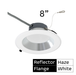 Halco - CDL-8-LS-CS-HZWH-DDV - Comm Retrofit Downlight 8" Lum & CCT Select Triac/0-10V Haze product image