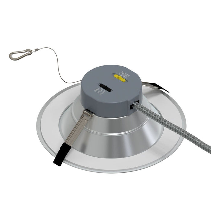 Halco - CDL-10-LS-CS-HZWH-DDV - Comm Retrofit Downlight 10" Lum & CCT Select Triac/0-10V Haze product image
