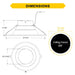 Halco - CDL-10-LS-CS-HZWH-DDV - Comm Retrofit Downlight 10" Lum & CCT Select Triac/0-10V Haze product image