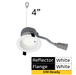 Halco - CDLEM-4-LS-CS-WH-DDV - Comm Retrofit DL EM Ready 4" Lum & CCT Select Triac/0-10V WH product image