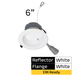Halco - CDLEM-6-LS-CS-WH-DDV - Comm Retrofit DL EM Ready 6" Lum & CCT Select Triac/0-10V WH product image