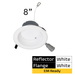 Halco - CDLEM-8-LS-CS-WH-DDV - Comm Retrofit DL EM Ready 8" Lum & CCT Select Triac/0-10V WH product image