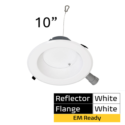 Halco - CDLEM-10-LS-CS-WH-DDV - Comm Retrofit DL EM Ready 10" Lum & CCT Select Triac/0-10V WH product image