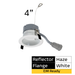 Halco - CDLEM-4-LS-CS-HZWH-DDV - Comm Retrofit DL EM Ready 4" Lum & CCT Select Triac/0-10V HZ product image