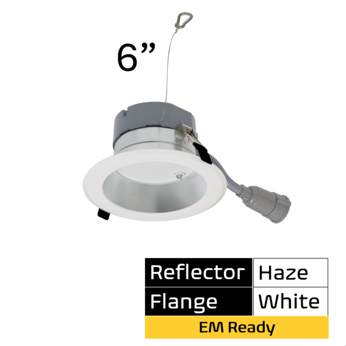 Halco - CDLEM-6-LS-CS-HZWH-DDV - Comm Retrofit DL EM Ready 6" Lum & CCT Select Triac/0-10V HZ product image
