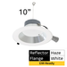 Halco - CDLEM-10-LS-CS-HZWH-DDV - Comm Retrofit DL EM Ready 10" Lum & CCT Select Triac/0-10V HZ product image