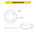 Halco - CDL-4-REFL-HZT - 4in Haze Reflector & Flange for CDL-CDLEM Downlights product image