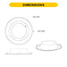 Halco - CDL-6-REFL-HZT - 6in Haze Reflector & Flange for CDL-CDLEM Downlights product image