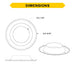 Halco - CDL-8-REFL-HZT - 8in Haze Reflector & Flange for CDL-CDLEM Downlights product image