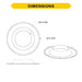Halco - CDL-10-REFL-HZT - 10in Haze Reflector & Flange for CDL-CDLEM Downlights product image