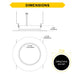 Halco - PUSH-RSD-6-CS-BT-120V - Retrofit DL 6" Baffle 10W 900L Push Lens CCT Select Triac Dim product image