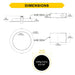 Halco - PUSH-SDL-6-CS-ST-120V - Slim DL 6" Smooth 13W 1100L Push Lens CCT Select Triac Dim product image