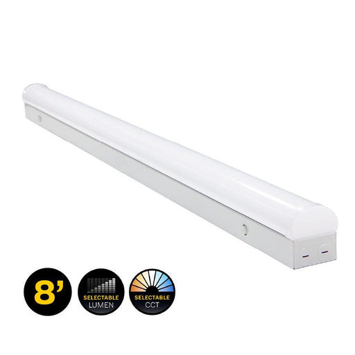 Halco - LS8-WS-CS-U - LED Linear Strip 8ft Selectable Watt & CCT Diffused Lens Dim product image